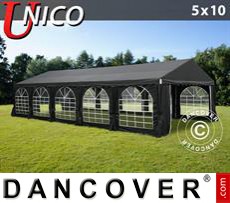 Tenda party UNICO 5x10m, Nero