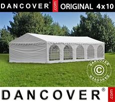 Tenda party 4x10m PVC, Bianco