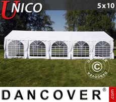 Tenda party UNICO 5x10m, Bianco