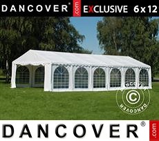 Tenda party 6x12m PVC, Bianco