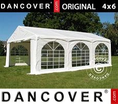 Tenda party 4x6m PVC, Arched, Bianco
