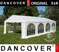 Tenda party 5x8m PVC, Arched, Bianco