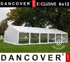 Tenda party 6x12m PVC, Bianco